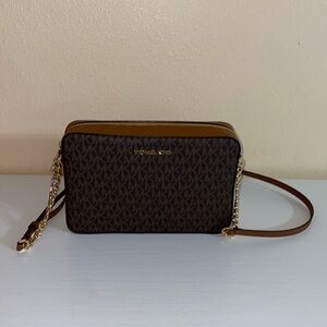 Brown cross body Michael Kors bag